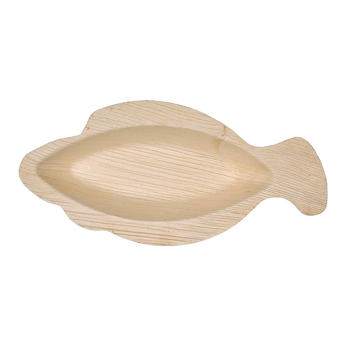 9" Fish Natural Palm Leaf Eco-Friendly Disposable Trays