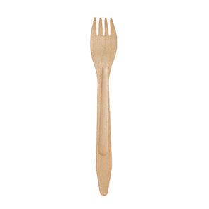 Natural Birch Eco-Friendly Disposable Dinner Forks