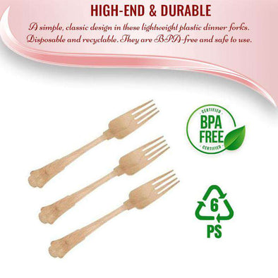 Silhouette Palm Leaf Eco Friendly Disposable Dinner Forks