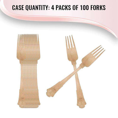 Silhouette Palm Leaf Eco Friendly Disposable Dinner Forks