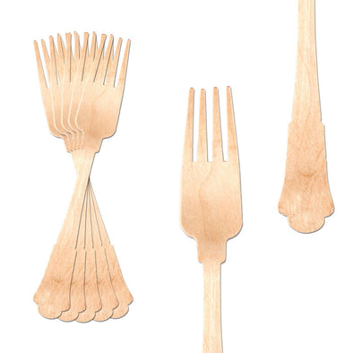 Silhouette Palm Leaf Eco Friendly Disposable Dinner Forks