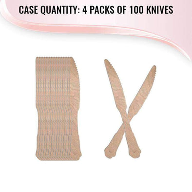 Silhouette Palm Leaf Eco Friendly Disposable Dinner Knives