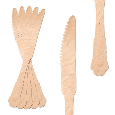 Silhouette Palm Leaf Eco Friendly Disposable Dinner Knives